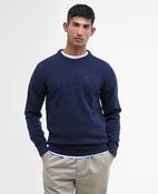 Barbour | Tisbury Wool Crew Knit in Navy Fleck | mkn0844 ny91 image