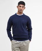 Barbour | Tisbury Wool Blend Crew Knit in Navy Fleck | mkn0844 ny91