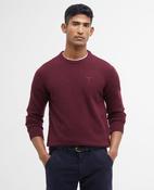 Barbour | Tisbury Wool Crew Knit in Ruby Red Fleck | mkn0844 re56