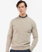 Barbour | Tisbury Wool Blend Crew Knit in Stone Beige Fleck | mkn0844 st51