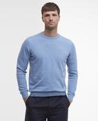 Barbour | Pima Cotton Crew Knit in Chambray Blue | MKN0932 bl14