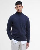 Barbour | Tisbury 1/2 Zip Wool Knit in Navy Fleck | mkn1187 ny91