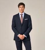 Skopes | Country Check Jacket in Navy Herringbone with Burgundy Check | mm4684