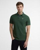 Barbour | Tartan Pique Polo Shirt in Sycamore Green | MML0012 GN92