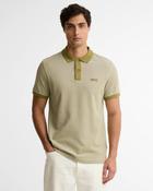 Barbour International |  Morley Oxford Tipped Polo Shirt in Green | MML1502 GN98