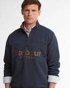Barbour | Fosse 1/2 Zip Sweatshirt with Logo in Navy | MOL0792 ny91