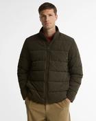 Barbour | Noree Warm Quilted Jacket in Dark Sage Green with Brown Trim | MQU1919 SG92