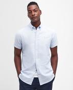 Barbour | Oxtown Striped Short Sleeve Oxford Shirt in Sky Blue | MSH5447 bl32