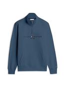 Tommy Hilfiger | 1/2 Zip Logo Sweat in Sea Blue | MW0MW20954 dbz