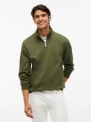 Tommy Hilfiger | Essential Intechno 1/4 Zip Sweat in Huntsman Green | MW0MW36510 mt1