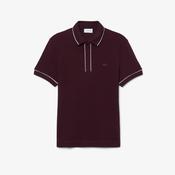 Lacoste | Paris Regular Fit Polo Shirt in Burgundy with White Trim | PH8184 3KE image
