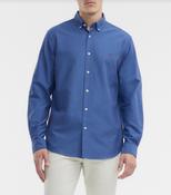 RM Williams | Clapton Regular Fit Button Down Oxford Shirt in Blue | SH200OF image