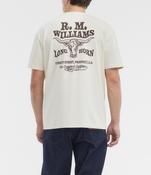 RM Williams | Kandos Longhorn Backprint Tee in Ecru | KDU10JE image