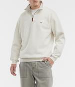 RM Williams | Mulyungarie 1/2 Zip Sweat with Longhorn Chest Logo in Ecru Marie | KZU00BB