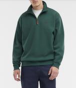 RM Williams | Mulyungarie 1/2 Zip Sweat with Longhorn Chest Logo in Pine Green | KZU00BB image