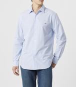 RM Williams | Sommers Poplin Stripe Regular Fit Shirt in Blue | SH200PM image