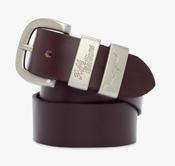 RM Williams | Drover 1.5 inch Solid Hide Leather Belt in Chestnut Brown with Silver Buckle | CB439 41