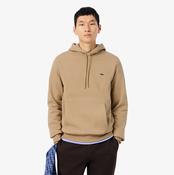 Lacoste | Fleece Hoodie in Beige with Croc Logo | sh9623 02s