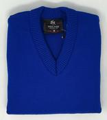 V Neck School Jumper with no Crest in Royal Blue (Note: Price Varies by Size)