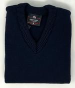 V Neck School Jumper with no Crest in Navy (Note: Price Varies by Size)