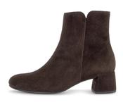 Gabor | 5cm Block Heel Suede Ankle Boots with Side Zip in Mocca Brown | 8036.01 003