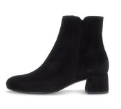 Gabor | 5cm Block Heel Suede Ankle Boots with Side Zip in Black | 8036.01 002 image