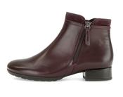 Gabor | Low 3cm Block Heel Boots with Zip in Burgundy in Wide H Fit | 8031.02 005