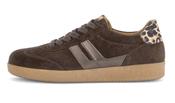 Gabor | Retro Lace Up Suede Trainers in Brown with Contrast Gum Sole | 6011.01 003