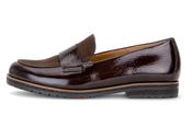 Gabor | Slip On Loafer in Mocca Brown Patent &amp; Suede Mix | 4005.01 009