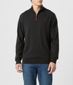 RM Williams | Ernest Merino Wool 1/2 Zip Knit in Forest Green | KZ200WQ