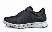 Ecco | Ladies Leather Gortex Walking Shoes in Black | 880123 01001 Multi Vent image