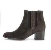 Gabor | Block Heel Ankle Boots with Side Zip in Mocca Brown | 8041.03 002 image