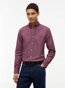 Tommy Hilfiger | Geo Print Regular Fit Shirt in Burgundy | MW0MN44580 0KP image