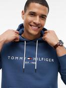 Tommy Hilfiger | Logo Hoody in Sea Blue | MW0MW11599 dbz