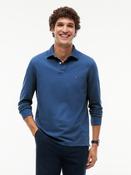 Tommy Hilfiger | 1985 Regular Fit Long Sleeve Polo Shirt in Sea Blue | MW0MW20183 dbz
