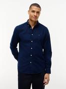 Tommy Hilfiger | Flannel Solid Regular Fit Shirt in Navy | MW0MW40469 DCC