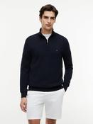 Tommy Hilfiger | Essential Cotton 1/2 Zip Jumper in Navy | MW0MW37331 dw5 image