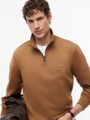 Tommy Hilfiger | Essential Fleece 1/4 Zip Sweat in Tawny Beige | MW0MW37233 GVH