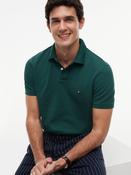 Tommy Hilfiger | 1985 Regular Fit Organic Cotton Polo Shirt in Ornamental Green | mw0mw17770 l6k