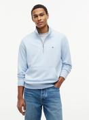 Tommy Hilfiger | Terry 1/2 Zip Sweat in Breezy Blue | MW0MW43115 c10
