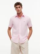 Tommy Hilfiger | Poplin Gingham Short Sleeve Shirt in Pink | MW0MW44334 0PP image