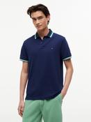 Tommy Hilfiger | Contrast Collar &amp; Cuff Polo in Carbon Navy | MW0MW43267 DCC image