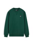 Tommy Jeans | Badge Crew Sweatshirt in Velvet Green | DM0DM23607 MBM image