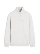 Tommy Jeans | Fleece 1/2 Zip Sweat in Ice Grey Heather | DM0DM20339 P08