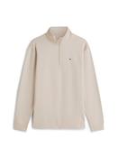 Tommy Jeans | Fleece 1/2 Zip Sweat in Classic Beige | DM0DM20339 aci