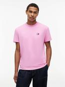 Tommy Jeans | Regular Badge Tee in Pink Daisy | DM0DM20322 TOU image