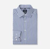Olymp | Modern Regular Fit Striped Shirt in Marine Blue | 1288 24 18 image