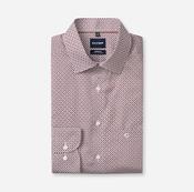 Olymp | Modern Regular Fit Printed Shirt in Burgundy &amp; Rust | 1308 24 37 image