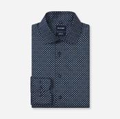 Olymp | Modern Regular Fit Shirt in Navy with Blue &amp; Beige Print | 1374 24 18 image