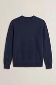 Gant | Textured Cotton Wool Crew Knit Navy Blue | 8080006 433